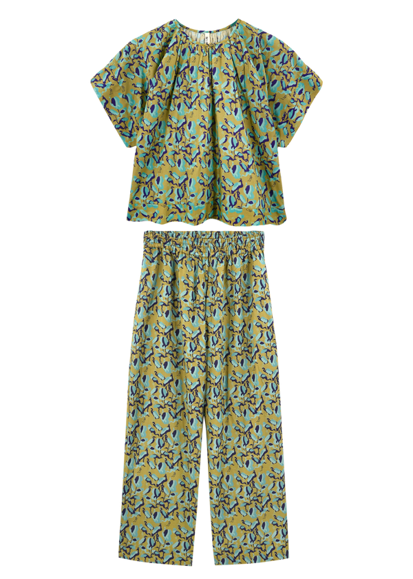 Pajama Pant Set in Seagull