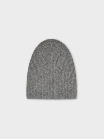 Cashmere Plush Rib Beanie