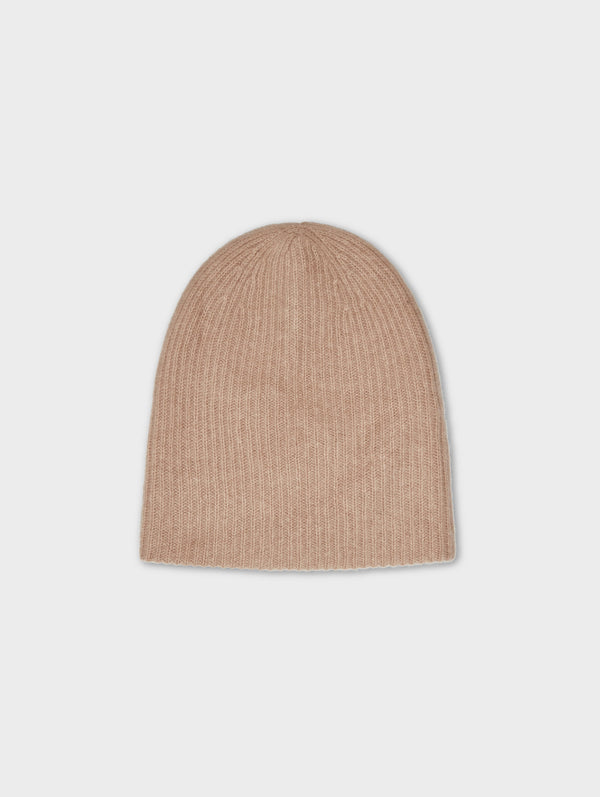 Cashmere Plush Rib Beanie