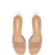 Vivi Lucite Mule In Tan Leather and Vinyl