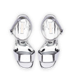 Dolly Sandal In Silver Specchio