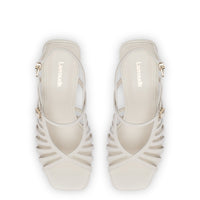 Leandra Sandal In Ivory Leather