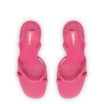 Margherita Sandal In Pink Leather