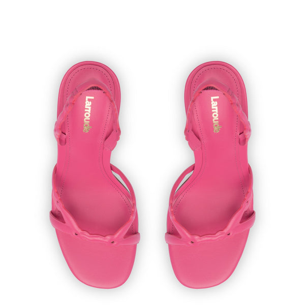 Margherita Sandal In Pink Leather