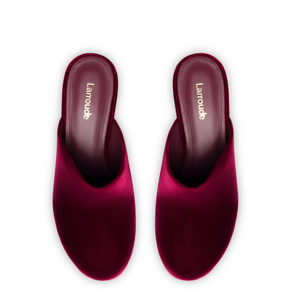 Miso Platform Clog In Wine Velvet