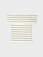 Organic Cotton Ribbed Off The Shoulder Top