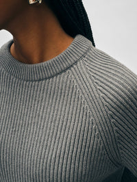 Organic Cotton Plaited Crewneck