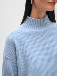 Cashmere Waffle Standneck