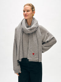 Cashmere Heart Travel Wrap