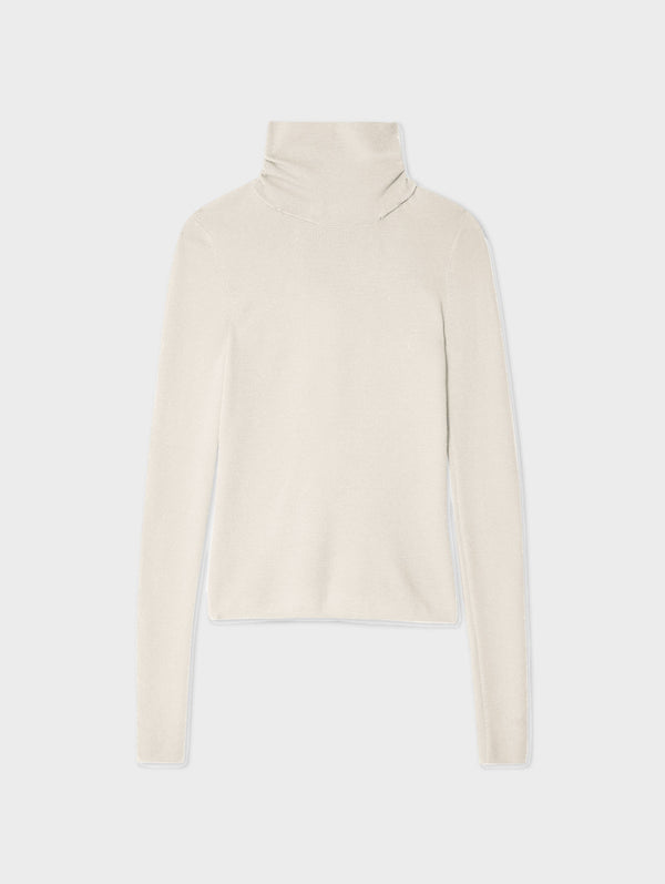 Superfine Merino Fitted Turtleneck