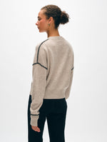 Cashmere Blanket Stitch Crewneck