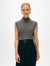 Cashmere Sleeveless Mockneck