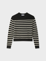 Cashmere Striped Crewneck