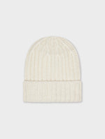 Cashmere Blend Ribbed Beanie