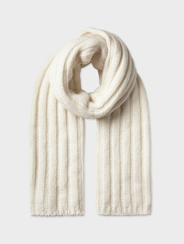 Cashmere Blend Ribbed Scarf