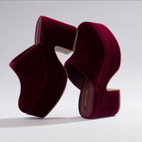 Miso Platform Clog In Wine Velvet