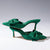 Mini Elle Pump In Emerald Fabric