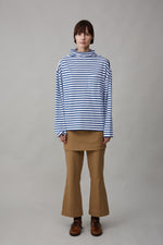 ONA LONG SLEEVE | BLUE AND WHITE STRIPE