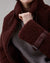 ROSCOE COAT | BURGUNDY SHEARLING