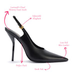 Larroudé x Altuzarra Pump In Black Leather