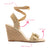 Poppy Wedge In Gold Metallic Raffia