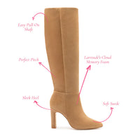 Cindy Hi Boot In Peanut Suede