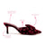 Mini Elle Pump In Wine Velvet