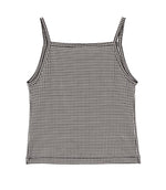 ANGIE TANK -- NOIR LA MADDALENA GINGHAM