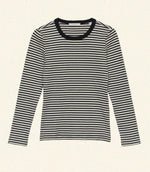 ANNIE TEE -- BLACK VENETIA STRIPE