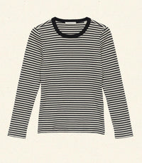 ANNIE TEE -- BLACK VENETIA STRIPE