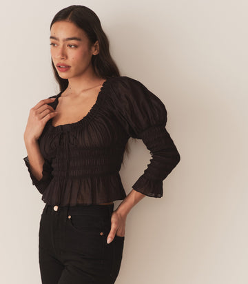 BAPTISIA TOP -- BLACK