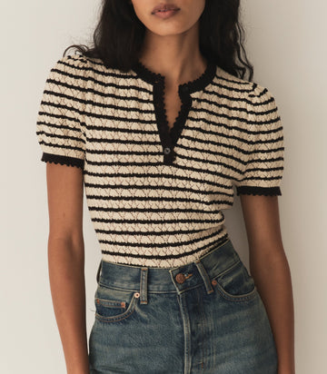 BRANDIE TOP -- ALLAIRE STRIPE