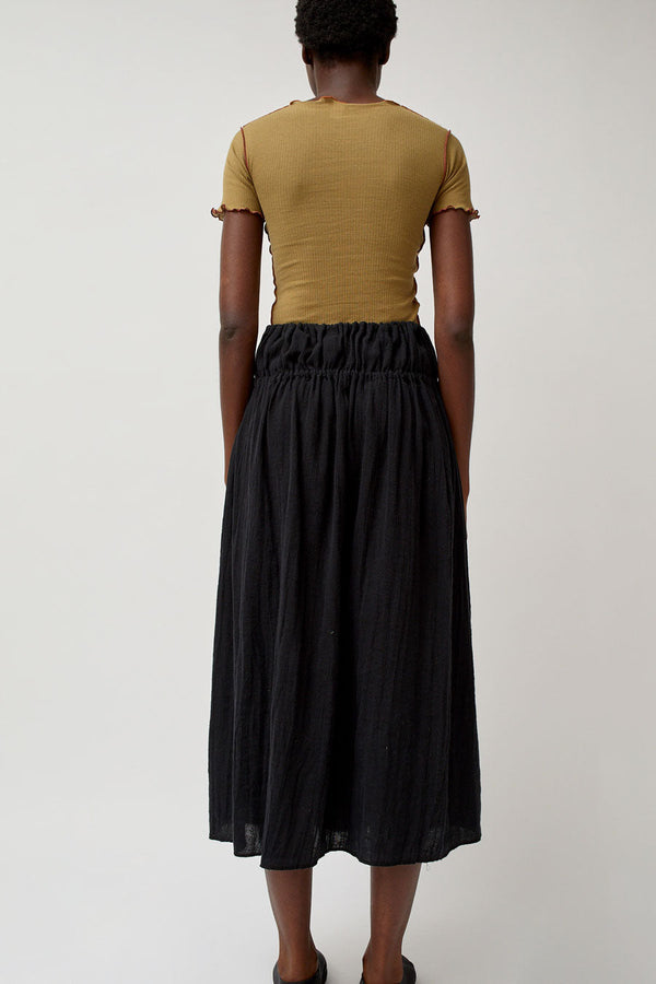 Baserange Diph Skirt in Black