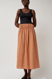 Baserange Diph Skirt in Brick