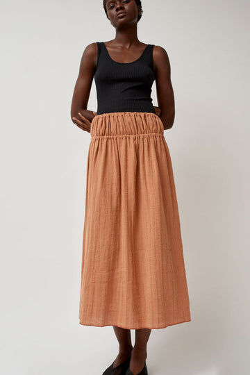 Baserange Diph Skirt in Brick