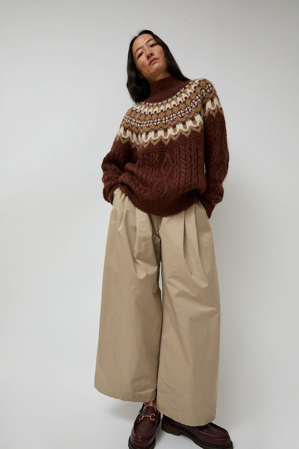 Batoner Nordic Mohair Turtleneck in Brown