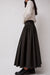 Black Crane Circle Skirt in Dark Grey