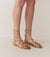 CASTILLE GLADIATOR SANDAL -- GOLD METALLIC