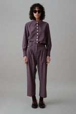 CALLUM PANT | MAUVE TROPICAL WOOL