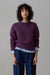 MOLLY SWEATER | BLUE AND AUBURN STRIPE