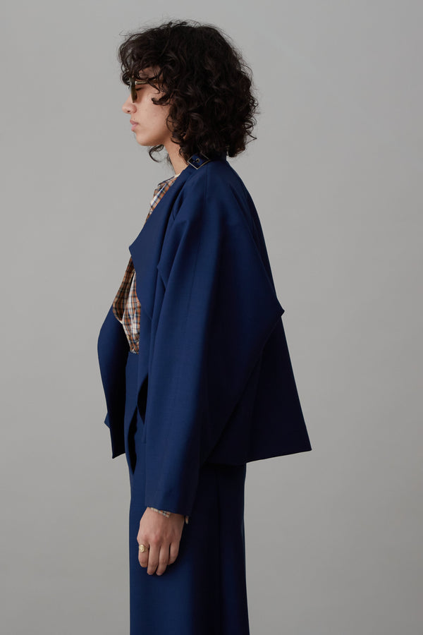 SAVANNAH JACKET | MARINE TROPICAL WOOL