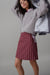 LIBBY SKIRT | MAUVE COTTON STRIPE