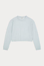 CHRISSY CABLE KNIT CROPPED SWEATER