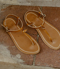 DÔEN & K.JACQUES CÔTE SANDAL -- NATUREL