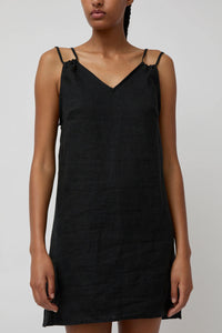 Deiji Studios Looped Dress in Black