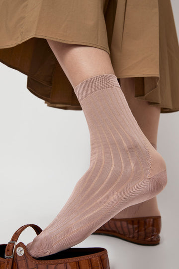 Drogheria Crivellini Viscose Tabi Socks in Rosewood