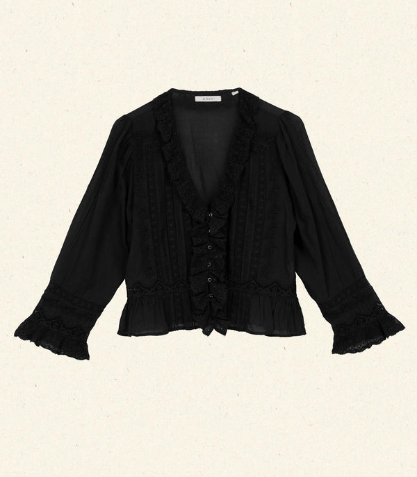 ELDORIS TOP -- BLACK