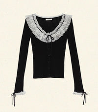 EVETTE TOP -- BLACK