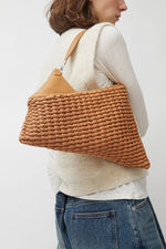 Eva Blut Knit Twisterette Bag in Natural Brown