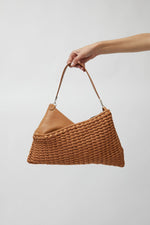 Eva Blut Knit Twisterette Bag in Natural Brown